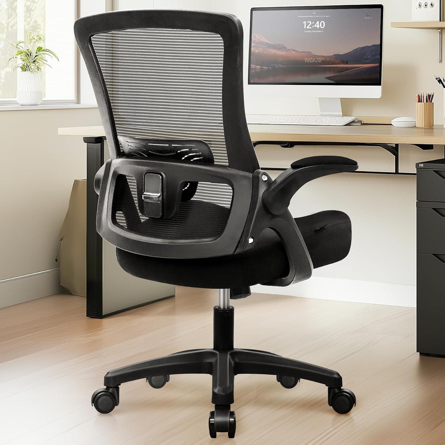 NEO CHAIR High Back Mesh Office Chair, Black
